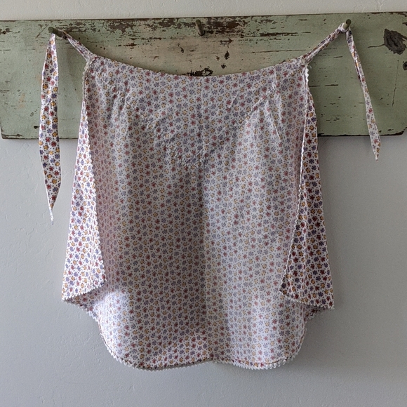 Vintage Handmade Calico Half Apron - Picture 9 of 12